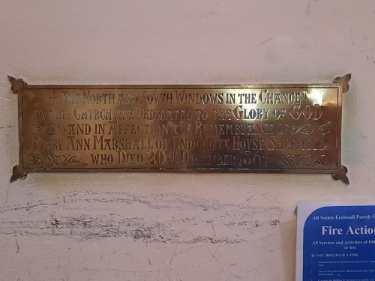 Memorial brass, All Saints C. of E. Church, Ecclesall