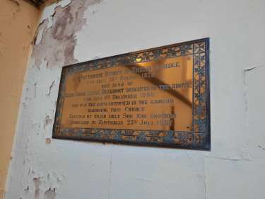Memorial brass, All Saints C. of E. Church, Ecclesall