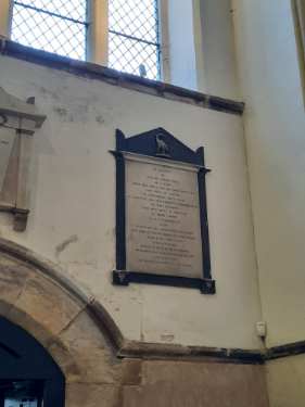 Memorial to William Shore of Tapton,  All Saints C. of E. Church, Ecclesall