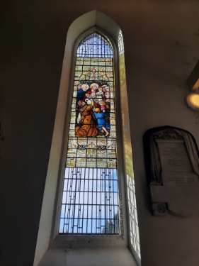 Stained glass window, All Saints C. of E. Church, Ecclesall