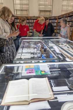 Exhibition at the Sheffield Central Library, celebrating 75 Years of the Twinning of Sheffield and Bochum, Germany
