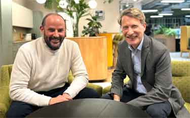 Alexis Krachai, Independent Chair of the Gleadless Valley Regeneration Board, and (right) Matthew Nimmo (Head of Project Delivery, future of Gleadless Valley