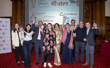 Lord Mayor, Councillor Jayne Dunn (5th right) with winners of the Lord Mayor Awards, Town Hall, Pinstone Street