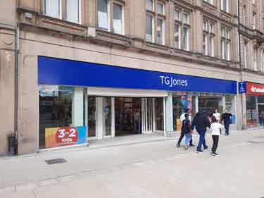 T. G. Jones (formerly known as W. H. Smith and Son Ltd.), newsagents and stationers, Nos. 38 - 40 Fargate