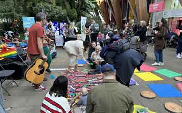 World Breastfeeding Week event, Winter Garden, Surrey Street]