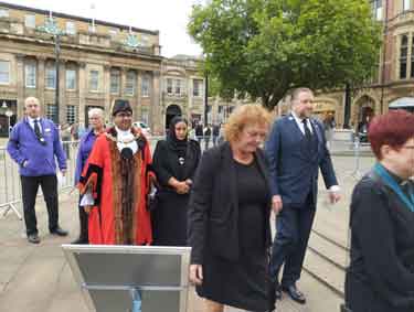 Commemorative service at Sheffield Cathedral marking the death of Queen Elizabeth II