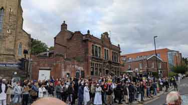 Anti-fascist demonstration (counter-protests against planned far right rallies), Glossop Road
