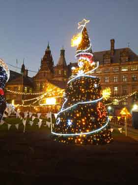 Christmas illuminations, Peace Gardens