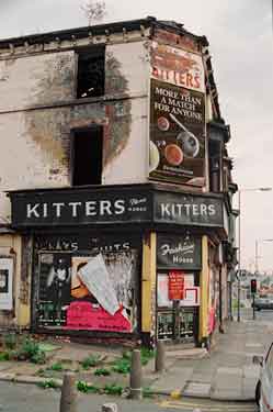 Kitters (S. Kitter), ladies outfitters, No. 799 Attercliffe Road following a fire