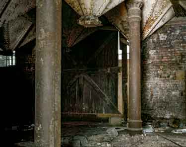 Grain chutes inside the Terminal Warehouse, Sheffield Canal Basin (later Victoria Quays)
