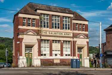 Salvation Army Citadel with a date above the door showing 1909, No. 2 Langsett Road