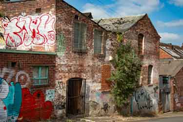 Grade II listed former Kutrite Works, originally the Bee Hive Works, Snow Lane