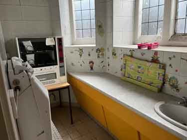 Sheffield Town Hall, closed ladies toilets, parents room