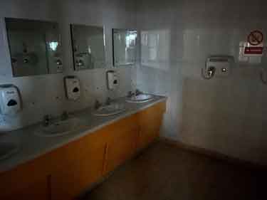 Sheffield Town Hall, closed ladies toilets, wash room