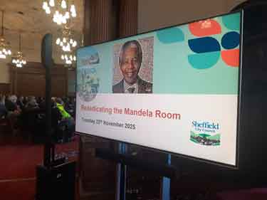 Rededicating the Nelson Mandela room, Town Hall 