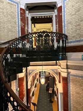 View from staircase, Channing Hall, No. 45 Surrey Street (connected to the Upper Chapel)