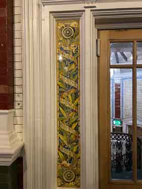 Tiling around doorway, Channing Hall, No. 45 Surrey Street (connected to the Upper Chapel)