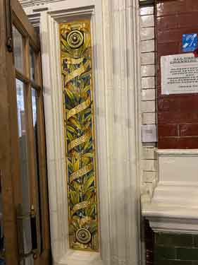 Tiling around doorway, Channing Hall, No. 45 Surrey Street (connected to the Upper Chapel)