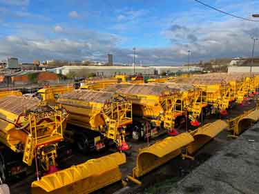 Sheffield City Council gritters, [Olive Grove Depot, Olive Grove Road]