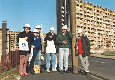 Town Planning students, University of Sheffield, Hyde Park Flats
