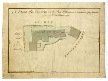 A Plan of the tenements on the Park Hill proposed to be demised to Geo. [George] Crowder