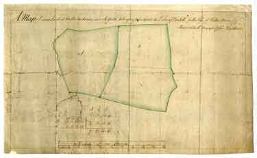 A map of some Land at the Bridgehouses near Sheffield, belonging to His Grace the Duke of Norfolk, in the Poss[ession] of Walter Oborne Esquire
