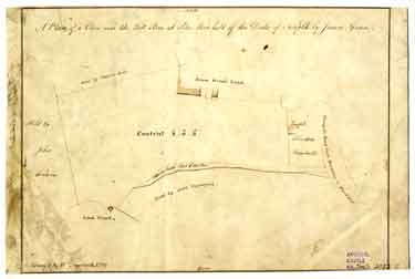 A plan of a close near the Toll Bar at Pits Moor [Pitsmoor] held of the Duke of Norfolk by James Genn