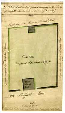 A plan of a parcel of ground belonging to the Duke of Norfolk intended to be demised to John Pass, [1775]