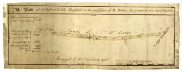 A plan of a close at Little Sheffield [London Road] in the possession of W. Battie; the property of the Duke of Norfolk