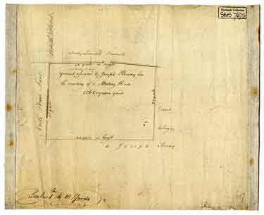 Ground once assigned by Joseph Binney for the erection of a meeting house, North Church Street, [1797]