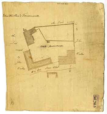 “John Woollas’s tenements,” near Simon Wheel, proposed to be taken on lease of the Earl of Surrey, [1788]