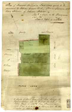 Plan of Golden Lion, Forge Lane agreed to be purchased by William Gregson Hinde, Thomas Marrian and Henry Bolsover of William Webster