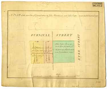 A plan of two lots of ground taken by John Hutchinson and John Cooper