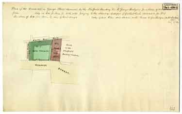 Plan of the premises in George Street demised by the Sheffield Banking Company to George Rodgers