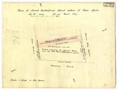 Plan of Sarah Rutherford’s land taken of Peter Spurr
