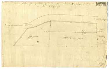 Land taken for garden ground by Samuel Naylor of P Gell or Joshua Gregory [Upper Hanover Street], [1805]