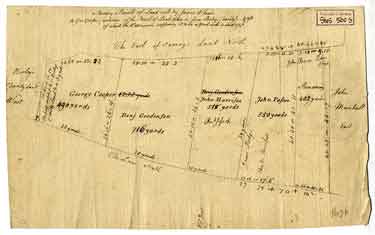 Sundry parcels of land sold by James Wheat to George Cooper [Harvest Lane], [1784-1787]