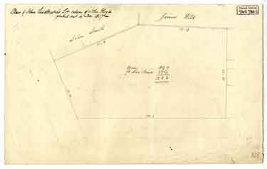 Plan of John Leadbeater’s lot [in Netherthorpe Street] taken of John Hoyle