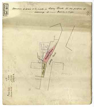 Alteration proposed to be made in Colley Nook for the purpose of widening it, [1820]