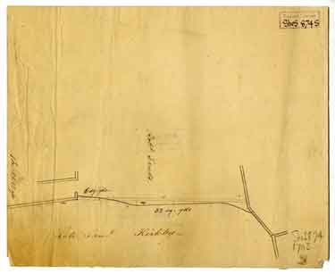Boundary between Robert Sands and the late Samuel Kirkby, [Pitsmoor Road] [1818]