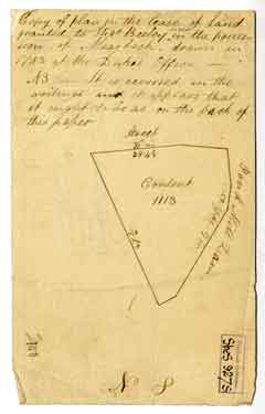 Copy of plan on the lease of land granted to Thomas Beeley now in the occupation of - Mearbeck drawn in 1783 at the Duke's [Duke of Norfolk]s office