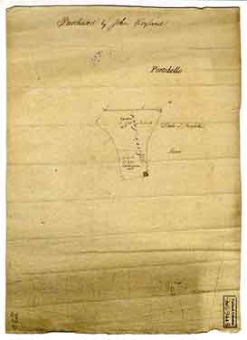 Piece of land purchased by John Hoyland for building his street, [1799]