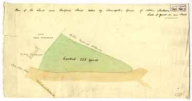 Plan of the land near Radford Street taken by Christopher Green of John Jackson, [1833]