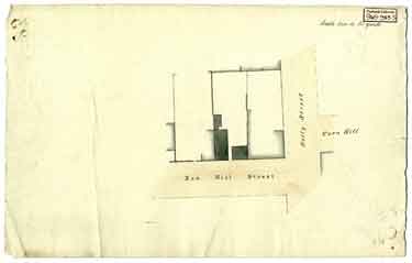 Outline of property at the corner of Solly Street and Red Hill Street, [1821]