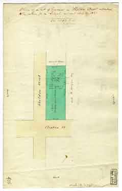 Plan of a lot of ground in Sheldon Street intended to be taken for a school
