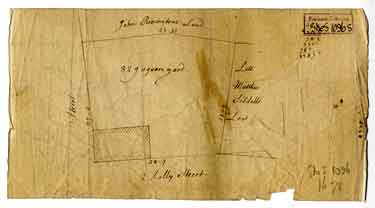 A piece of land next to Matthew Siddall’s, [Solly Street], [1793]