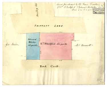 Land, extending into the Red Croft, purchased by the Town Trustees of William Blackford and Edward Webster for street improvement