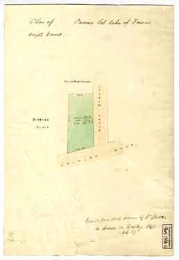 Plan of - Parvin’s lot taken of Francis Wright Everett