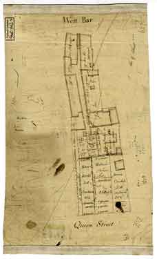 Tenements belonging to the Trustees for the Upper Chapel situate between Queen Street and West Bar, [1786]