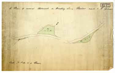 A plan of several allotments in Bradley Lane, Barlow made to H Spooner, [1830]